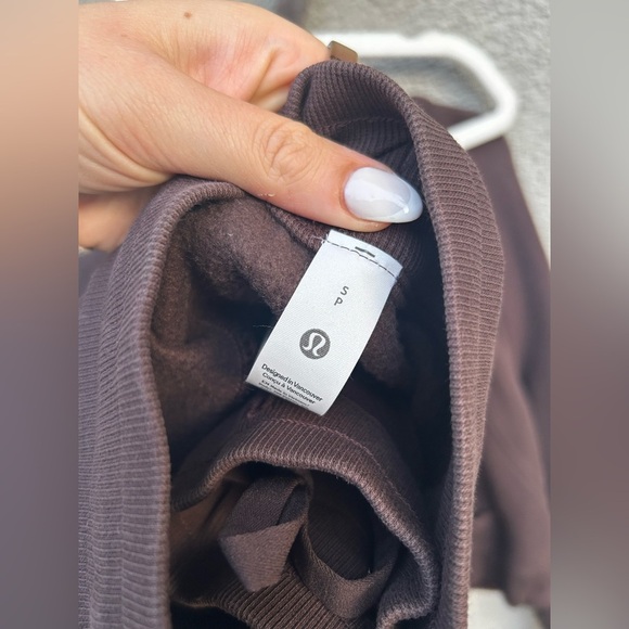 Lululemon Scuba Oversized Half-Zip Hoodie + Oversized Jogger in Espresso SET - Picture 6 of 10